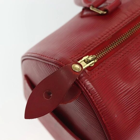LOUIS VUITTON Epi Speedy 25 Hand Bag Castilian Red - Picture 12 of 16